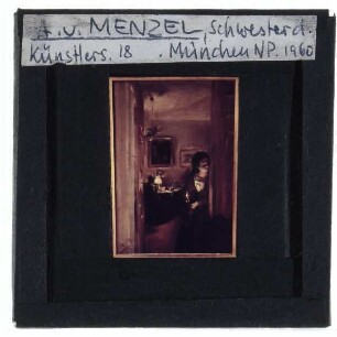 Menzel, Wohnzimmer mit der Schwester