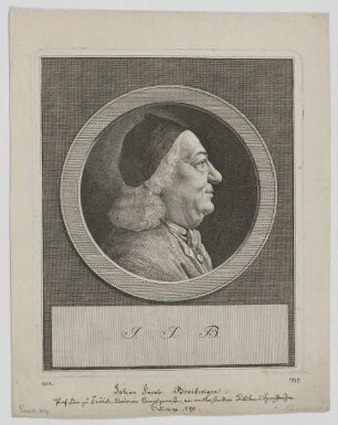 Bildnis des Johann Jakob Breitinger