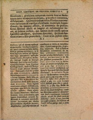 Controversiae de processione Spiritus Sancti : ad sacra pentecostes rite celebranda in Academia Ienensi instituta narratio ..., 3