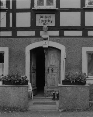 Großschirma, Grube Churprinz Friedrich August Erbstolln, Huthaus