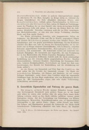 B. Gewerbliche Eigenschaften und Nutzung der ganzen Rinde.