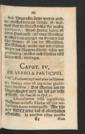 Caput IV. De Verbo & Participio.