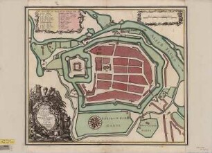 Plan der Stadt Celle, ca. 1:2 100, Kupferst., 1750 : Tabula ichnographica Cellae ad Alleram : Principum Luneburgensium quondam sedis ; Cum Priv. S. Vicariat. in part. Rhen. Suev. et Franc. Juris = Zell an der Aller / calamo Matthaei Seutteri S. C. Maj. Geographi Aug. Vindel.. - [Ca. 1:2 100]. - Aug. Vindel. , [um 1750]. - 1 Kt. : kolor. Kupferst. ; 57 x 49 cm