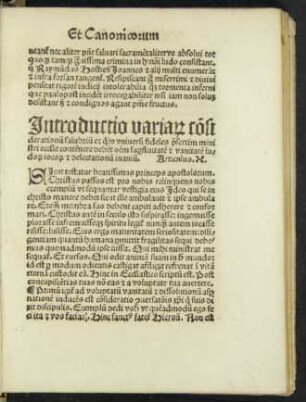 Introductio variarum considerationum salubrium ex quibus universi fideles praesertim ministri ecclesie ... Articulus .X.