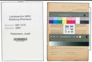 Entnazifizierung Josef Plassmann , geb. 18.10.1896 (Kassierer)