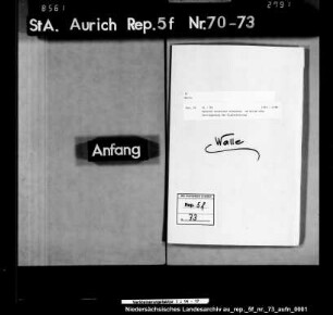 Gesuche einzelner Einwohner in Walle um Erlass oder Verringerung der Kopfschatzung