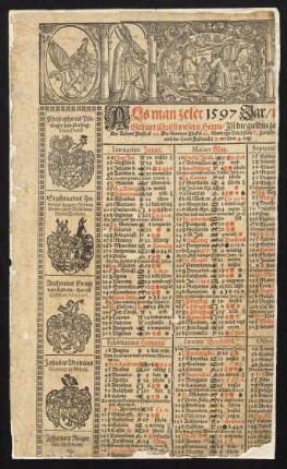 Als man zelet 1597 Jar ... Geburt Christi vnsers Herrn, Jst die guldin ...