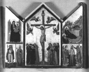 Flügelaltar : Florentinische Schule (um 1320). Flügelaltar. Holz, 40,5 x 49,5 cm. Altenburg: Lindenau-Museum 25