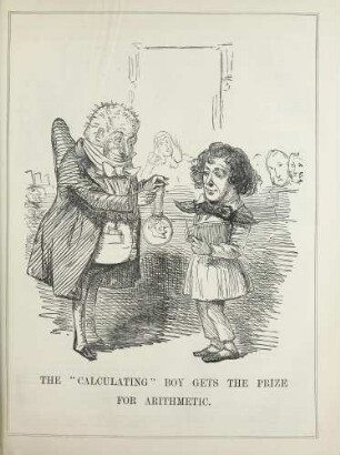 The "calculating" boy gets the prize for arithmetic