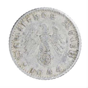 Münze, 50 Reichspfennig, 1944