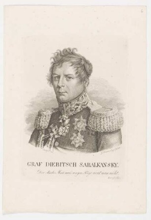 Bildnis des Diebitsch Sabalkansky