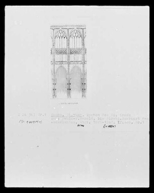 Rouen, Aufriss eines Joches der Abteikirche Saint-Ouen