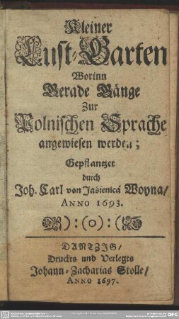 Lustgarten der Polnischen Sprache