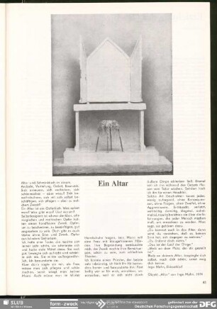 Ein Altar