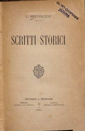 Scritti storici