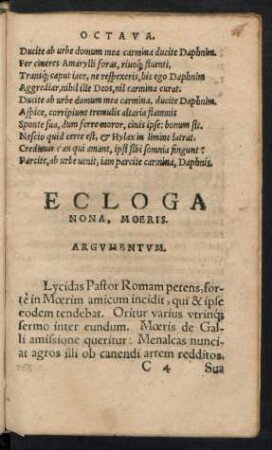 Ecloga Nonus, Moeris.