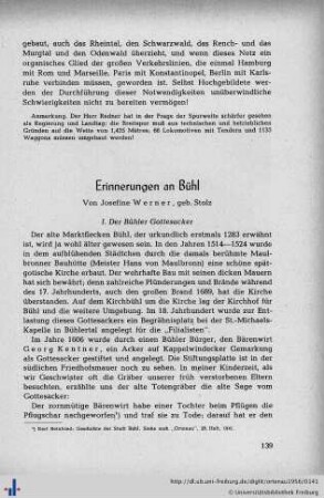 Erinnerungen an Bühl.