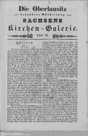Schönbach (Beschluß), Groß-Postwitz : 22. Lieferung