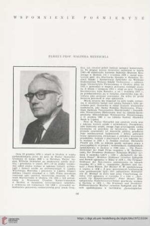 34: Pamięci prof. Waltera Hentschla