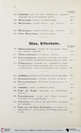 Glas, Elfenbein (Nr. 390-415)