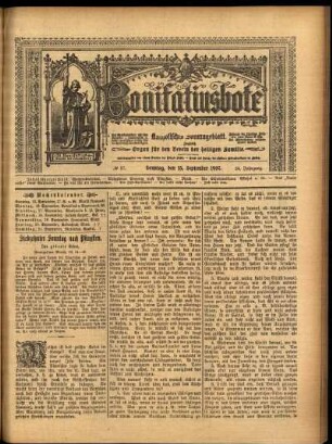 Erste Ausgabe vom Sonntag, den 15. September 1907.