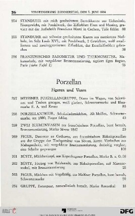 Porzellan (Nr. 257-280)