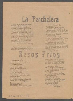 Besos fríos