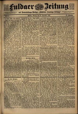 Ausgabe vom Montag, den 26. September 1898.