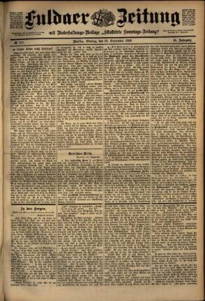 Ausgabe vom Montag, den 26. September 1898.