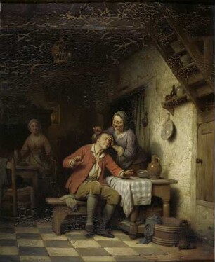 Die Toilette des Alten