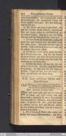 XIII. Vom göttlichen Wesen und Eigenschaften.