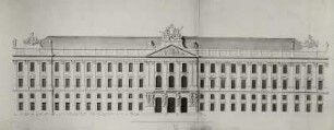 Dresden, Entwurf zu einem Schlossprojekt, Aufriss, Ausschnitt