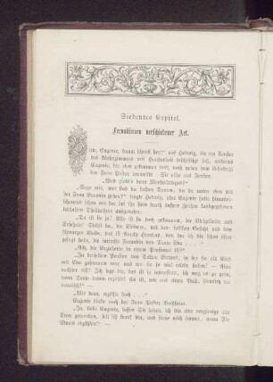 Siebentes Kapitel. Freundinnen verschiedener Art.