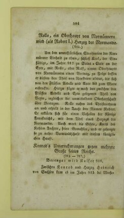 Konrad's Unternehmungen gegen mehrere Große seines Reichs (915 - 917.) Berengar wird Kaiser 916
