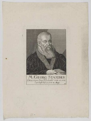 Bildnis des Georg Staudner
