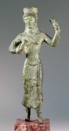 Statuette einer Tänzerin mit Krotalen: Teil eines etruskischen Thymiaterions