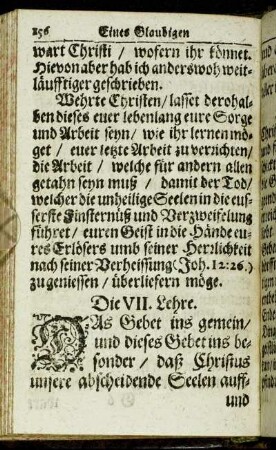Die VII. Lehre.