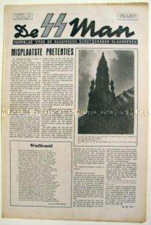 Wochenzeitung der flämischen SS "De SS Mann"