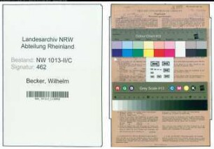 Entnazifizierung Wilhelm Becker , geb. 07.06.1877 (Gastwirt)