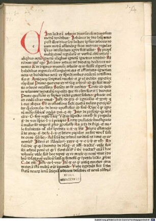 Lectura super arboribus consanguinitatis et affinitatis