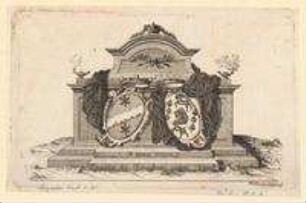 Vignette von einer Trauerschrift für Anna Susanna Catharina Wölcker, geb. Sichart