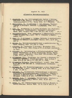 Allgemeine Naturwissenschaften