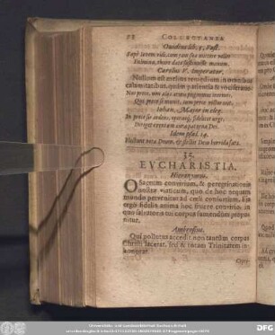 35. Eucharistia.