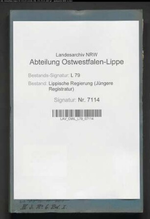 Revision des Magistrats in Blomberg