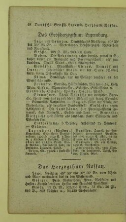 Das Herzogthum Nassau