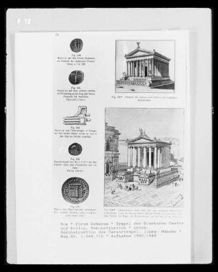 Rom, Forum Romanum, Tempel der Dioskuren Castor und Pollux