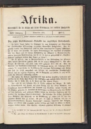 Heft 11. November 1901
