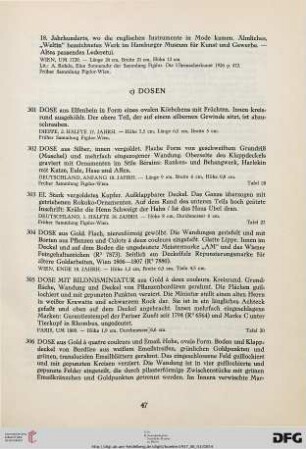 c) Dosen (Nr. 301-319)