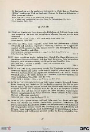 c) Dosen (Nr. 301-319)