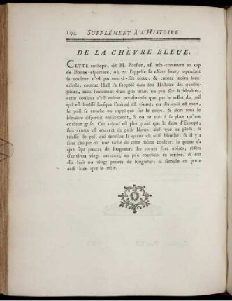 De La Chèvre Bleue.